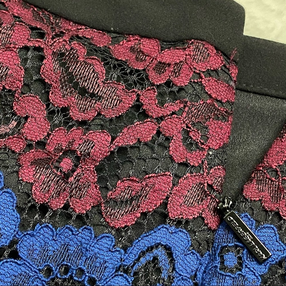 Karl Lagerfeld Paris Lace Pencil Skirt Size 4 - Picture 5 of 8